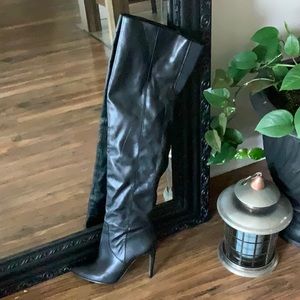 Over the knee, faux leather Aldo boots
